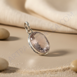 Load image into Gallery viewer, 925 Silver Rose Quartz Pendant for Women | Gemstone Jewelry
