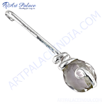 Load image into Gallery viewer, Sterling silver witch broom pendant with crystal, perfect for gifting and everyday wear. Features a unique charm design.

