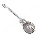 Load image into Gallery viewer, Crystal Witch Broom Pendant | Sterling Silver | Gift
