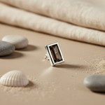 Load image into Gallery viewer, Silver Ring with Smoky Quartz Stone for Women | Daily Wear
