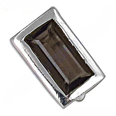 Silver ring with smoky quartz stone for women | daily wear
