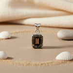 Load image into Gallery viewer, Smoky Quartz Pendant Necklace | 925 Silver | Women's Jewelry
