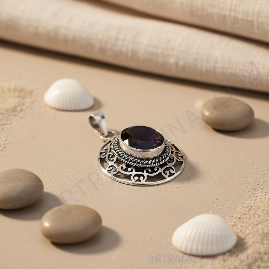 925 Silver Onyx Pendant for Women | Gemstone Jewelry Gift