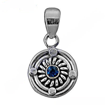 925 silver blue gemstone pendant for women | daily wear jewelry