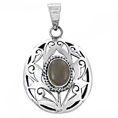 925 silver moonstone pendant necklace | women's jewelry gift