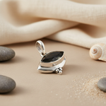 Load image into Gallery viewer, 925 Silver Black Gemstone Pendant for Women | Daily Wear
