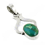 Load image into Gallery viewer, 925 Silver Turquoise Pendant for Women | Gemstone Jewelry Gift

