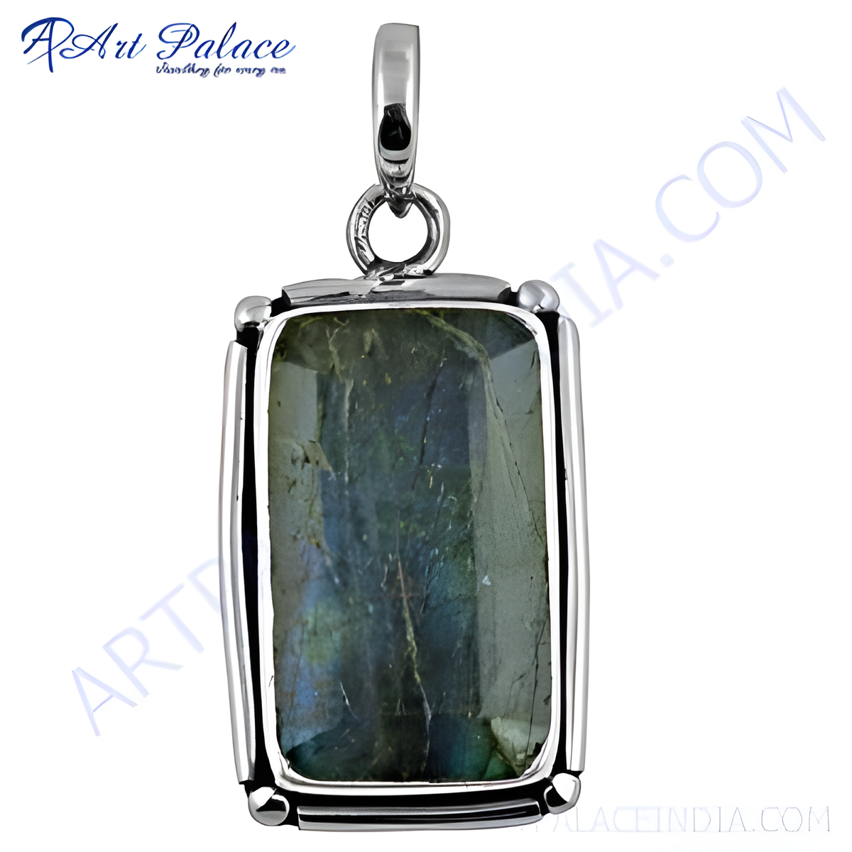 925 sterling silver labradorite pendant