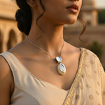 Load image into Gallery viewer, Silver Pendant with Mother of Pearl for Women | Elegant Jewelry
