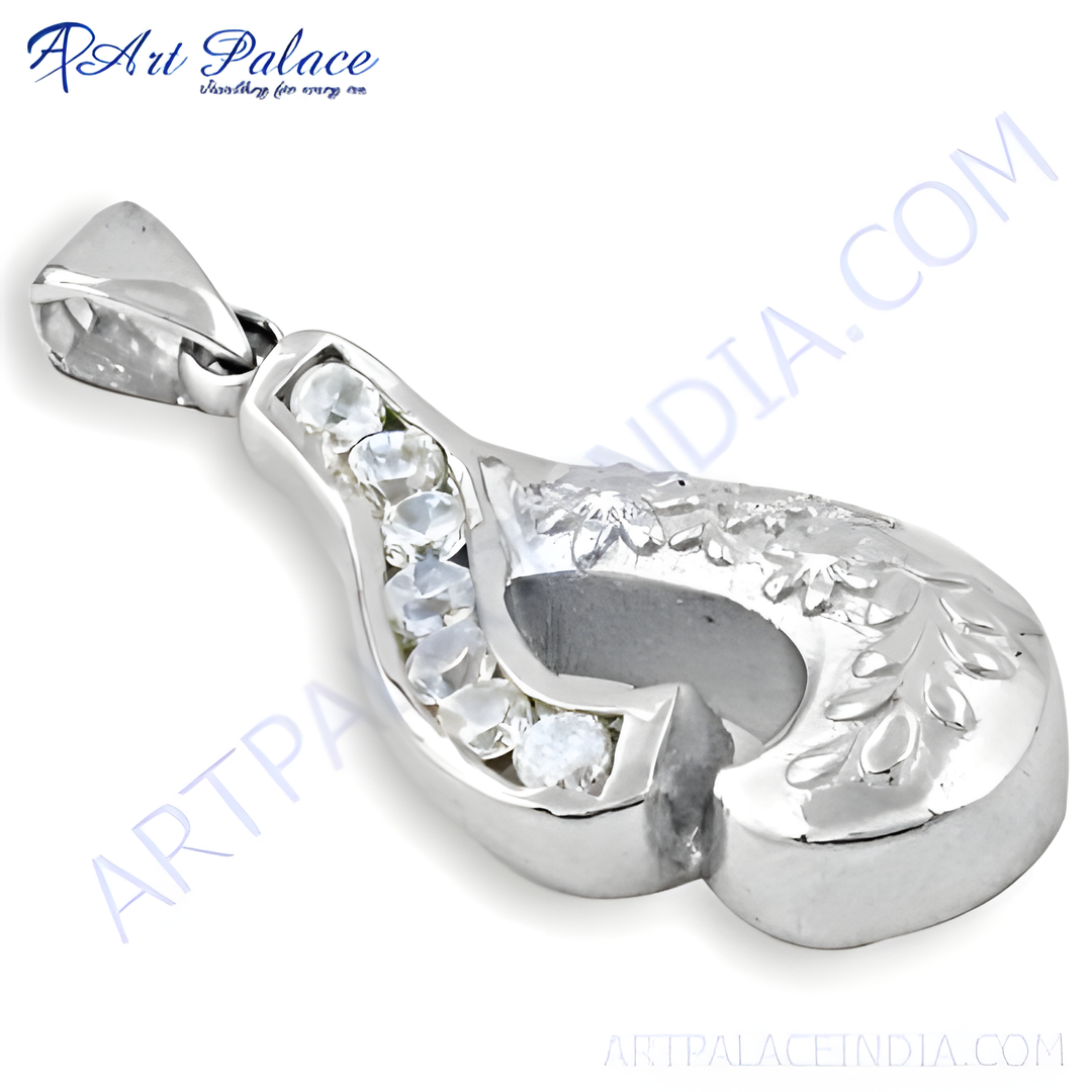 925 Silver Cubic Zirconia Pendant for Women | Daily Wear Gift