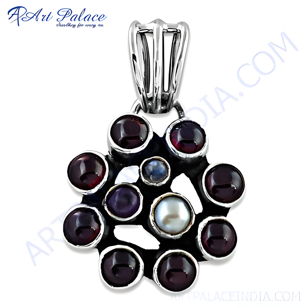 925 Silver Gemstone Pendant for Women | Daily Wear Jewelry
