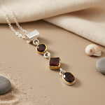 Load image into Gallery viewer, 925 Silver Garnet Pendant for Women | Gemstone Jewelry
