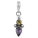 Load image into Gallery viewer, 925 Silver Amethyst &amp; Citrine Pendant for Women | Gemstone Jewelry
