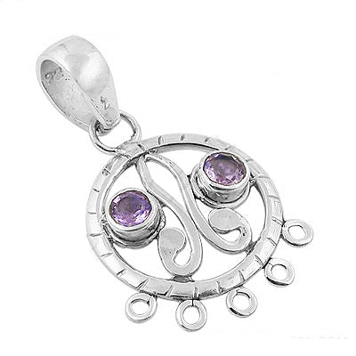 925 sterling silver amethyst pendant for women | gemstone jewelry