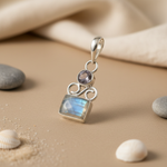 Load image into Gallery viewer, 925 Silver Moonstone Pendant for Women | Gemstone Jewelry Gift
