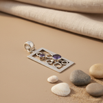 Load image into Gallery viewer, 925 Silver Amethyst Pendant Necklace | Geometric Women's Gift
