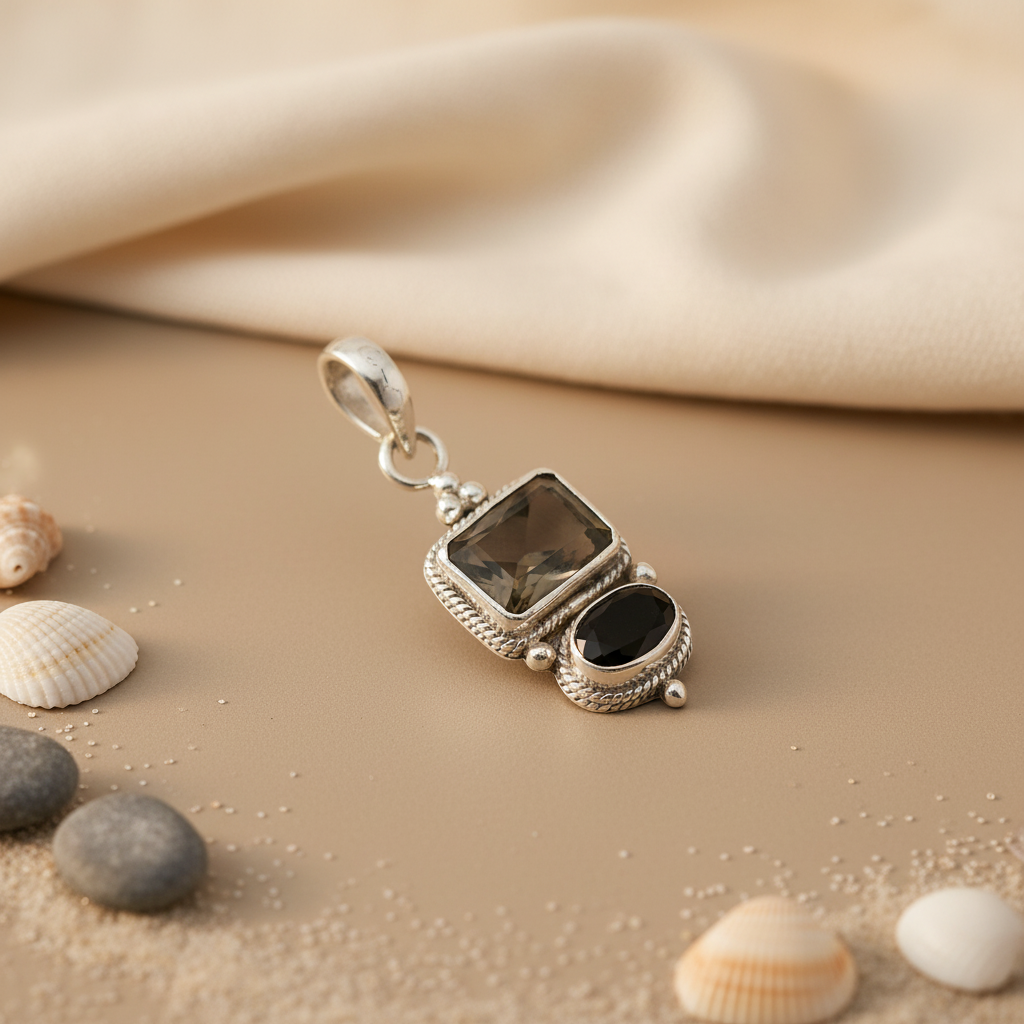 925 Sterling Silver Gemstone Pendant for Women | Daily Wear