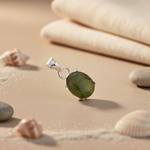 Load image into Gallery viewer, Silver Pendant with Green Gemstone | Women's Jewelry Gift
