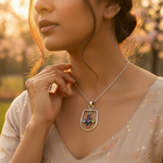 Load image into Gallery viewer, 925 Silver Multi-Gemstone Pendant Necklace for Women
