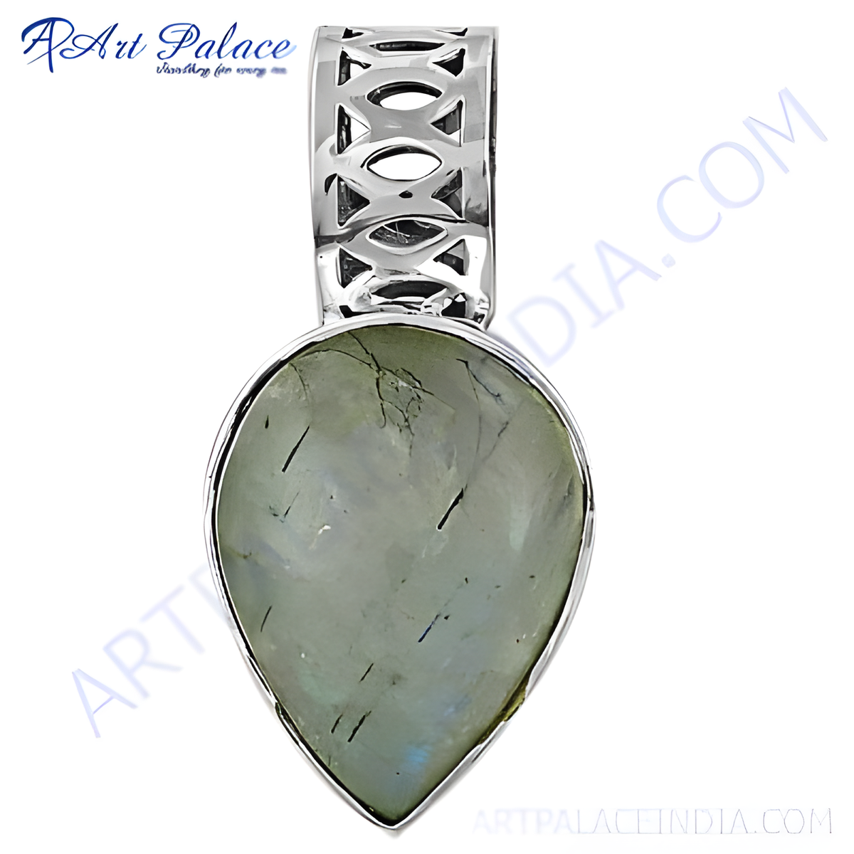Sterling silver teardrop pendant with a shimmering labradorite gemstone, perfect for women