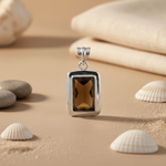 Load image into Gallery viewer, 925 Silver Smoky Quartz Pendant for Women | Gemstone Jewelry
