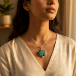 Load image into Gallery viewer, 925 Sterling Silver Turquoise Pendant for Women | Gemstone Jewelry
