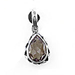Load image into Gallery viewer, 925 Silver Smoky Quartz Teardrop Pendant | Women's Jewelry Gift
