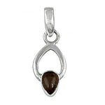 Load image into Gallery viewer, 925 Silver Smoky Quartz Teardrop Pendant | Women's Jewelry
