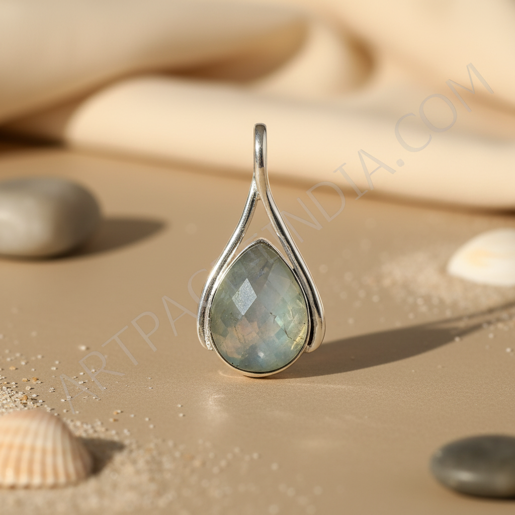 925 Silver Moonstone Teardrop Pendant | Women's Jewelry Gift
