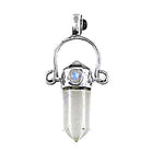Load image into Gallery viewer, 925 Silver Clear Quartz Crystal Pendant | For Women | Gift
