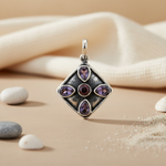 Load image into Gallery viewer, 925 Silver Gemstone Pendant for Women | Artisan Jewelry Gift
