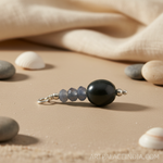 Load image into Gallery viewer, Silver Pendant with Blue Gemstones | Women&#39;s Jewelry Gift
