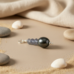 Load image into Gallery viewer, Silver Pendant with Blue Gemstones | Women's Jewelry Gift
