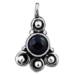 Load image into Gallery viewer, 925 Silver Black Gemstone Pendant for Women | Daily Wear Jewelry
