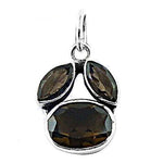 Load image into Gallery viewer, 925 Silver Smoky Quartz Pendant for Women | Gemstone Jewelry

