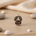 Load image into Gallery viewer, 925 Silver Smoky Quartz Pendant for Women | Gemstone Jewelry
