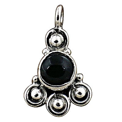 925 silver onyx pendant for women | gemstone jewelry gift