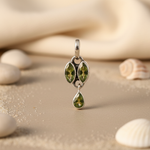 Load image into Gallery viewer, 925 Silver Peridot Pendant for Women | Green Gemstone Jewelry
