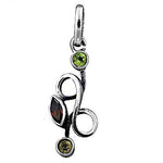 Load image into Gallery viewer, 925 Silver Peridot &amp; Garnet Pendant | Women's Fine Jewelry
