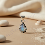 Load image into Gallery viewer, 925 Silver Moonstone Teardrop Pendant for Women | Gemstone Jewelry
