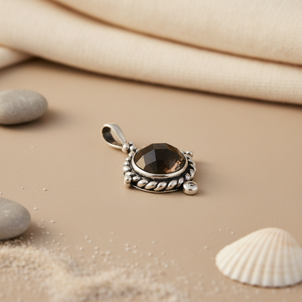 925 Silver Black Onyx Pendant for Women | Gemstone Jewelry