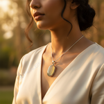 Load image into Gallery viewer, Silver Pendant with Stone | Women&#39;s Daily Wear Gift
