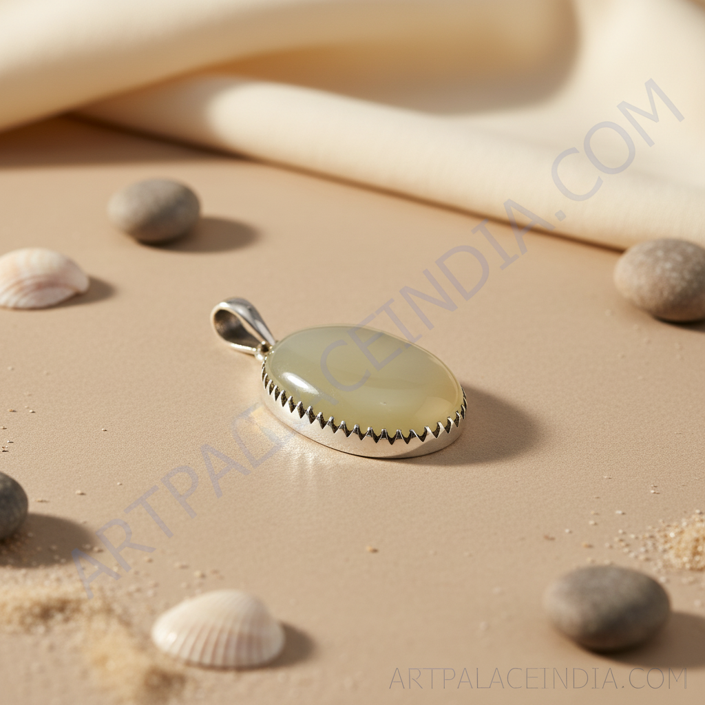 Silver Pendant with Stone | Women's Daily Wear Gift