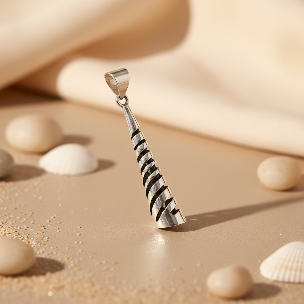 925 Silver Spiral Pendant Necklace for Women | Unique Jewelry