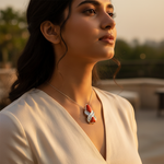 Load image into Gallery viewer, 925 Silver &amp; Orange Gemstone Pendant for Women | Fashion Jewelry
