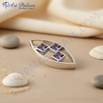 Load image into Gallery viewer, 925 Silver Amethyst Pendant for Women | Gemstone Jewelry
