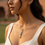 Load image into Gallery viewer, 925 Silver Pendant with Stone | Women's Daily Wear Jewelry
