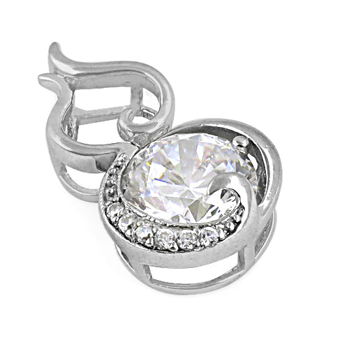 925 silver cubic zirconia pendant for women | elegant jewelry