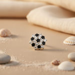Load image into Gallery viewer, 925 Silver Black &amp; White Stone Stud Earrings | Women's Jewelry
