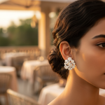 Load image into Gallery viewer, Diamond Cluster Stud Earrings | Luxury Jewelry Gift
